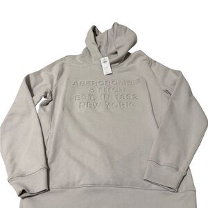 Abercrombie & Fitch Light Gray Hoodie